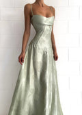 Maddy | Elegante Dames Maxikleed met Spaghettibandjes & Bloemenpatroon