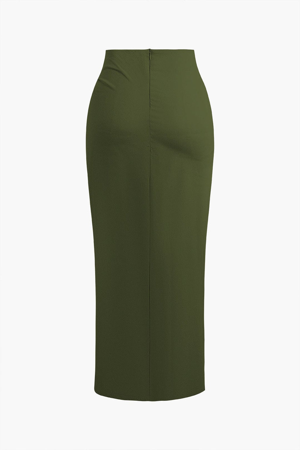 Fridoline | Elegante Midirok met Wickeloptiek, Drapering en Hoge Split