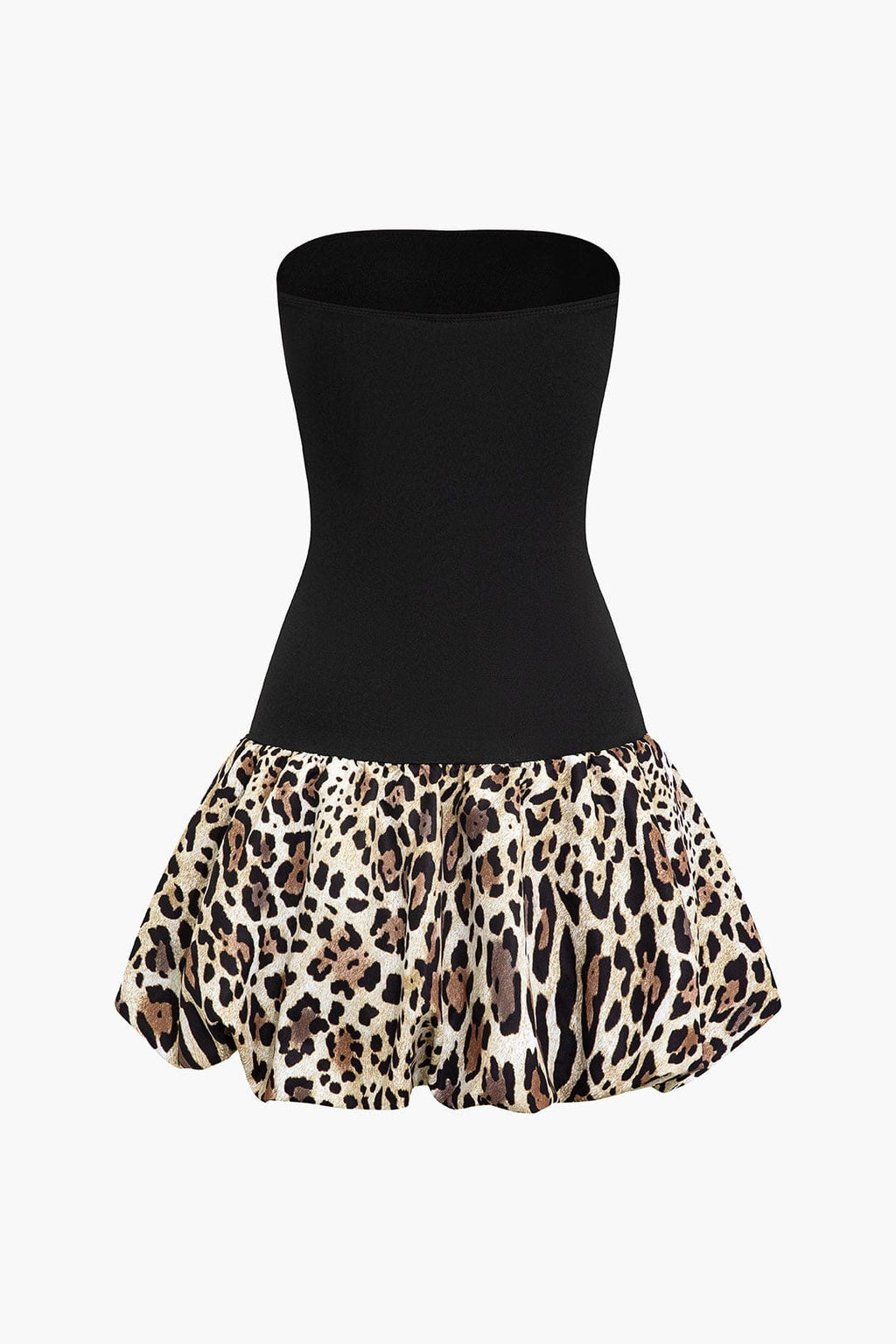 Sophia | Bandeau-Minikleed met Luipaardprint – Wild & Verleidelijk