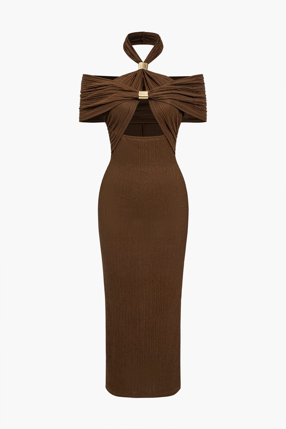 Sophia | Figuuraccentuerende Bodycon Avondjurk met Kunstzinnige Knoopontwerp