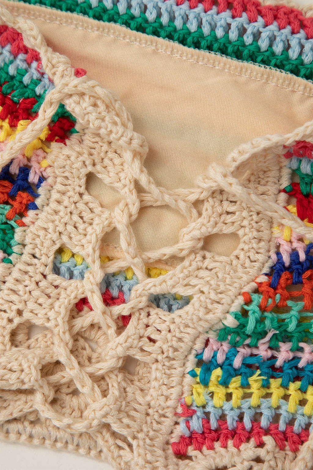 Naila | Boho-Haak-Bestaat uit Bustier & Shorts