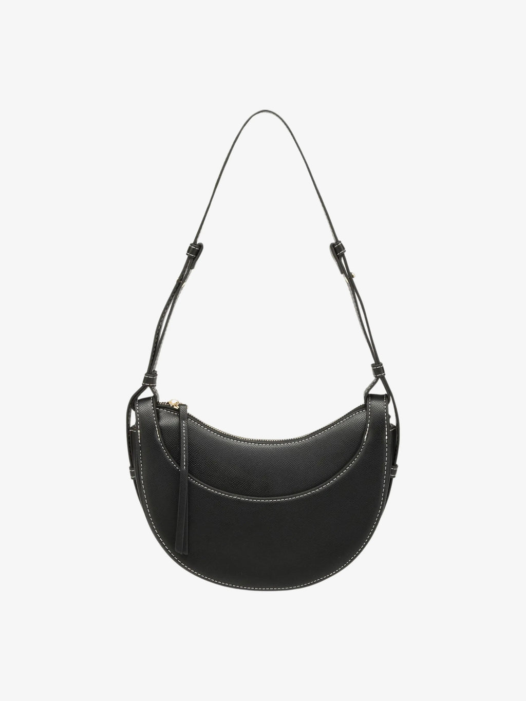 Amily | Verstelbare Schouderriem Gebogen Crossbody-Tas met Kwastje