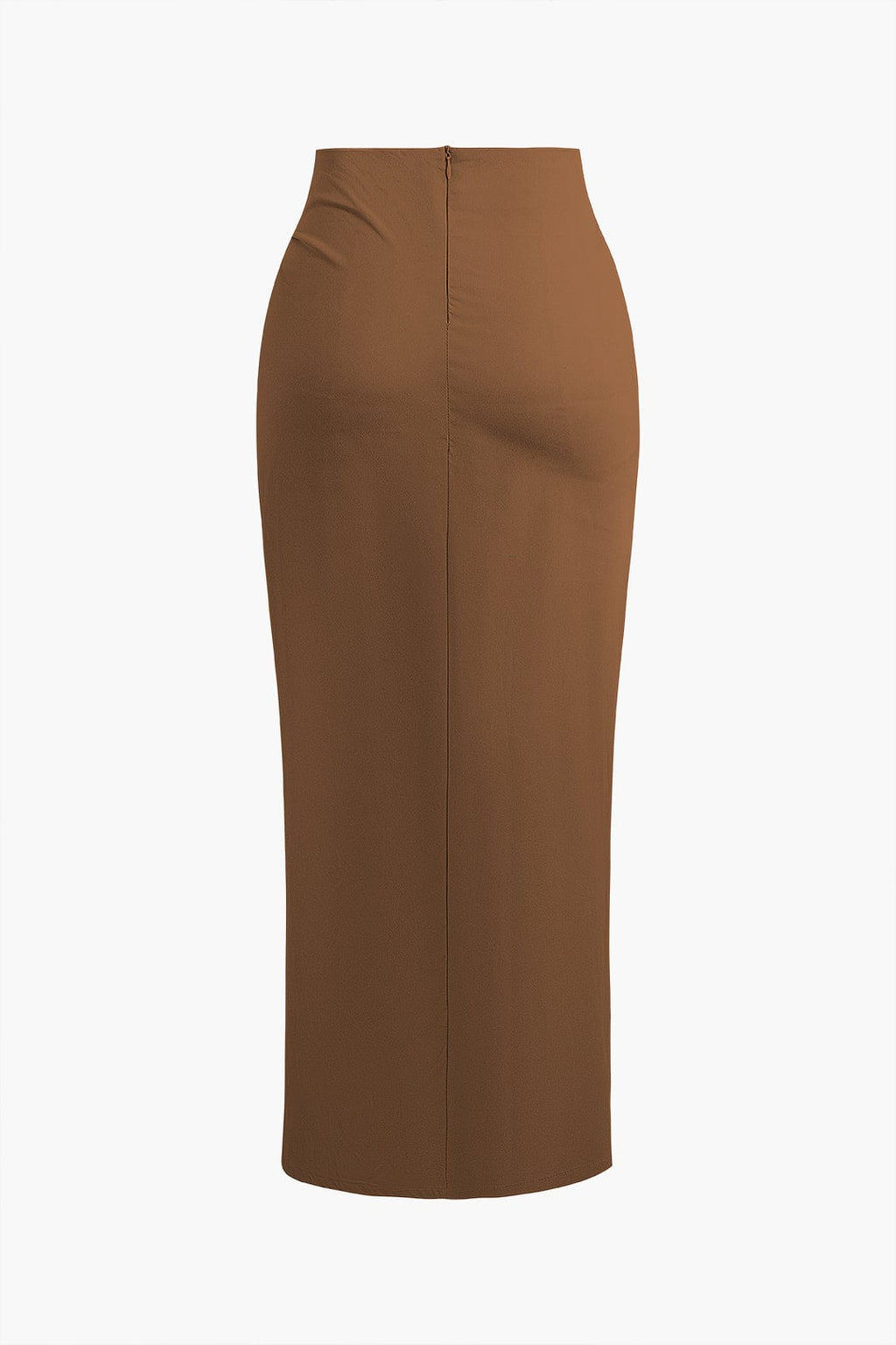 Fridoline | Elegante Midirok met Wickeloptiek, Drapering en Hoge Split