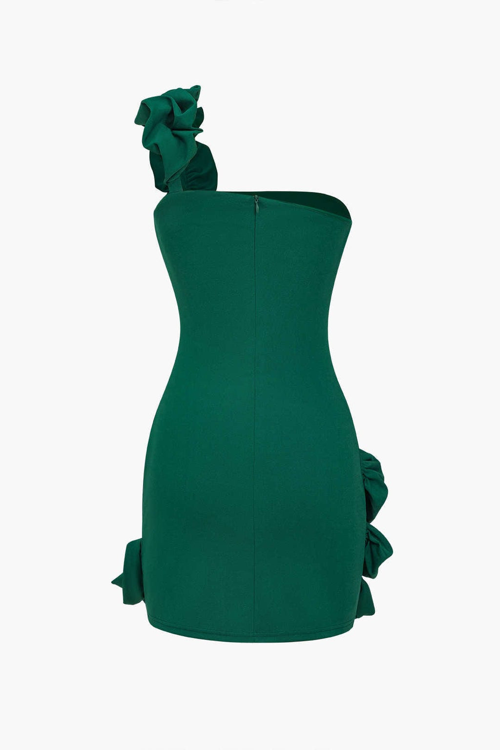 Valeria | One-Shoulder Bodycon Rimpeljurk – Elegante Raffinage met Speelse Touch
