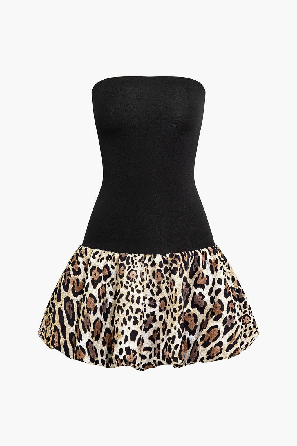 Sophia | Bandeau-Minikleed met Luipaardprint – Wild & Verleidelijk