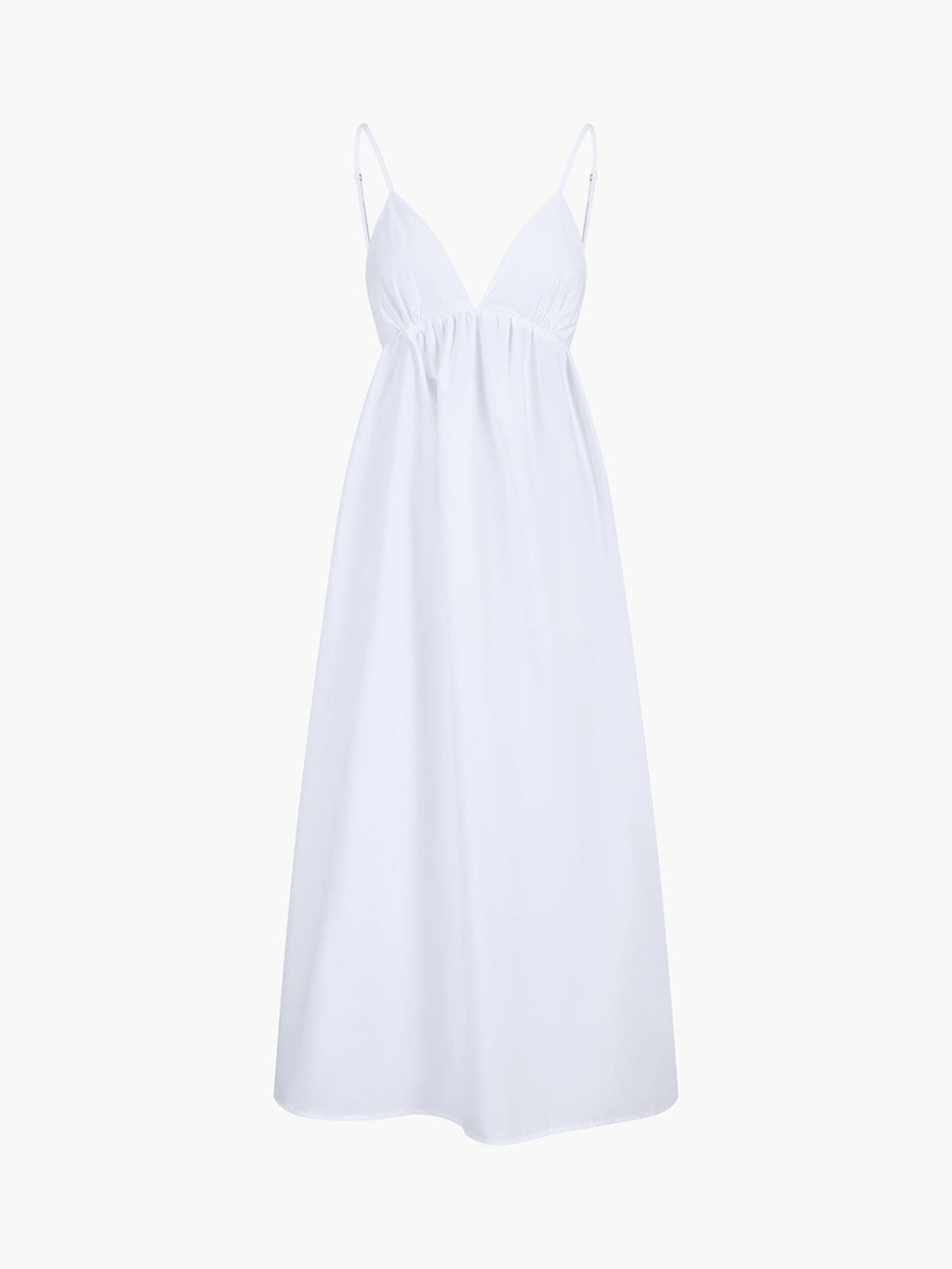 Elena | Rugloos Maxi-jurk met Cut-Out – Tijdloze Zomer-Elegantie