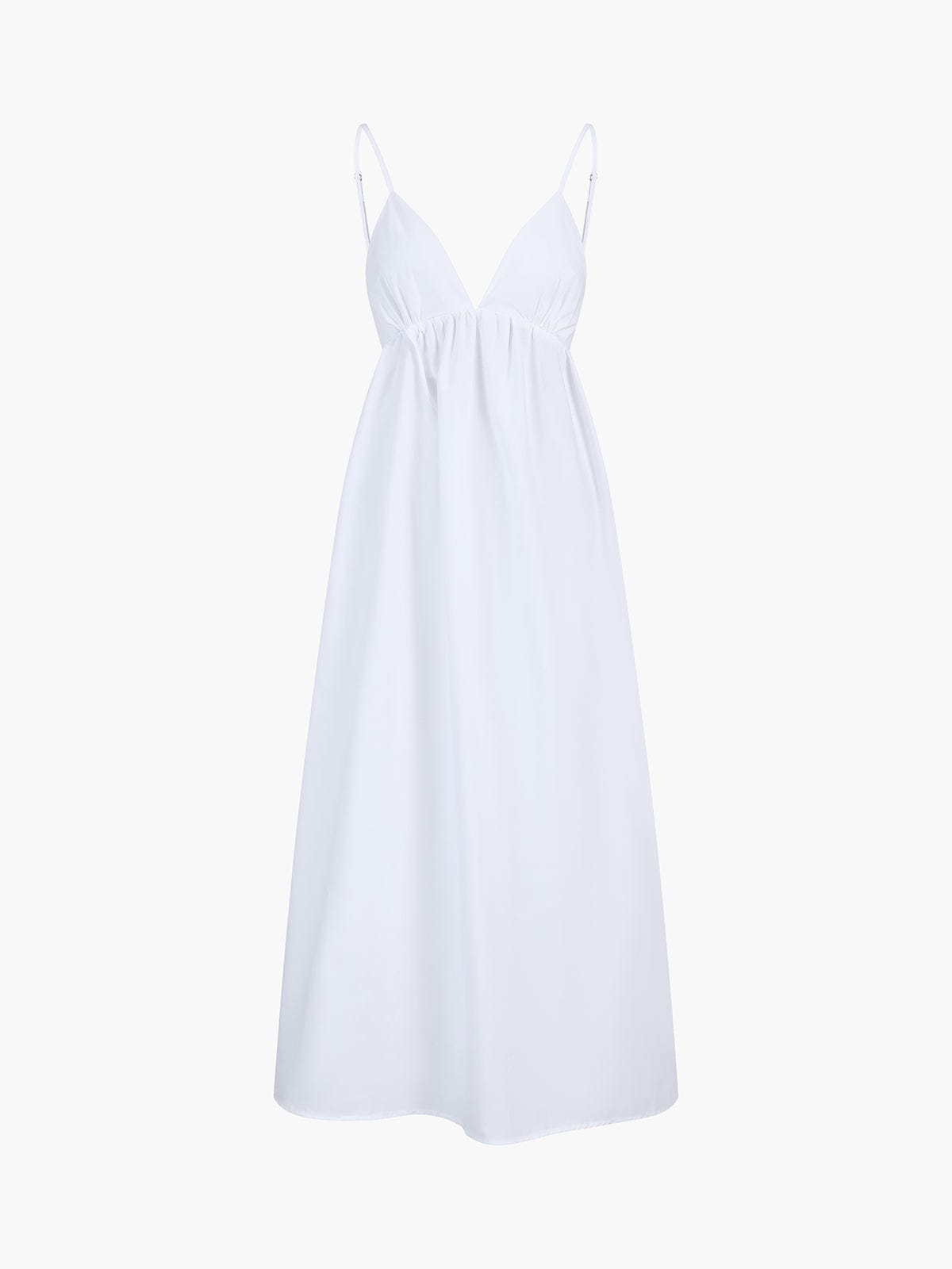 Elena | Rugloos Maxi-jurk met Cut-Out – Tijdloze Zomer-Elegantie