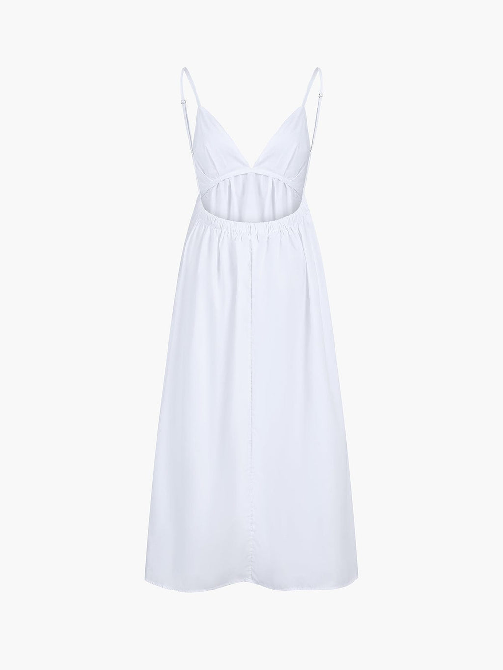 Elena | Rugloos Maxi-jurk met Cut-Out – Tijdloze Zomer-Elegantie