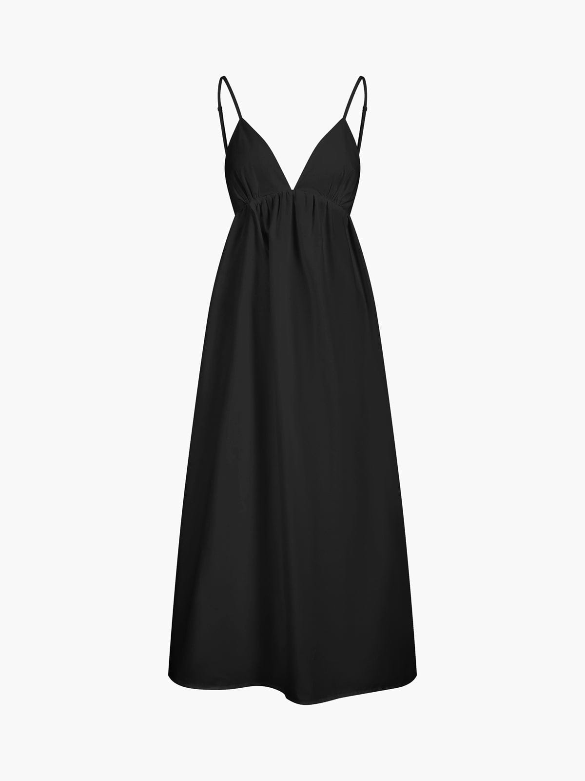 Elena | Rugloos Maxi-jurk met Cut-Out – Tijdloze Zomer-Elegantie
