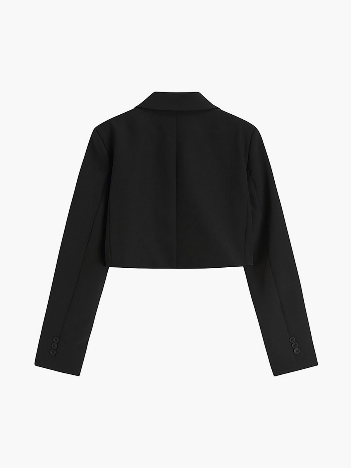 Selina | Trendy zwarte cropped blazer voor dames als kantooroutfit