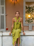 Franziska | Elegante Haltermaxi-jurk voor stijlvolle optredens