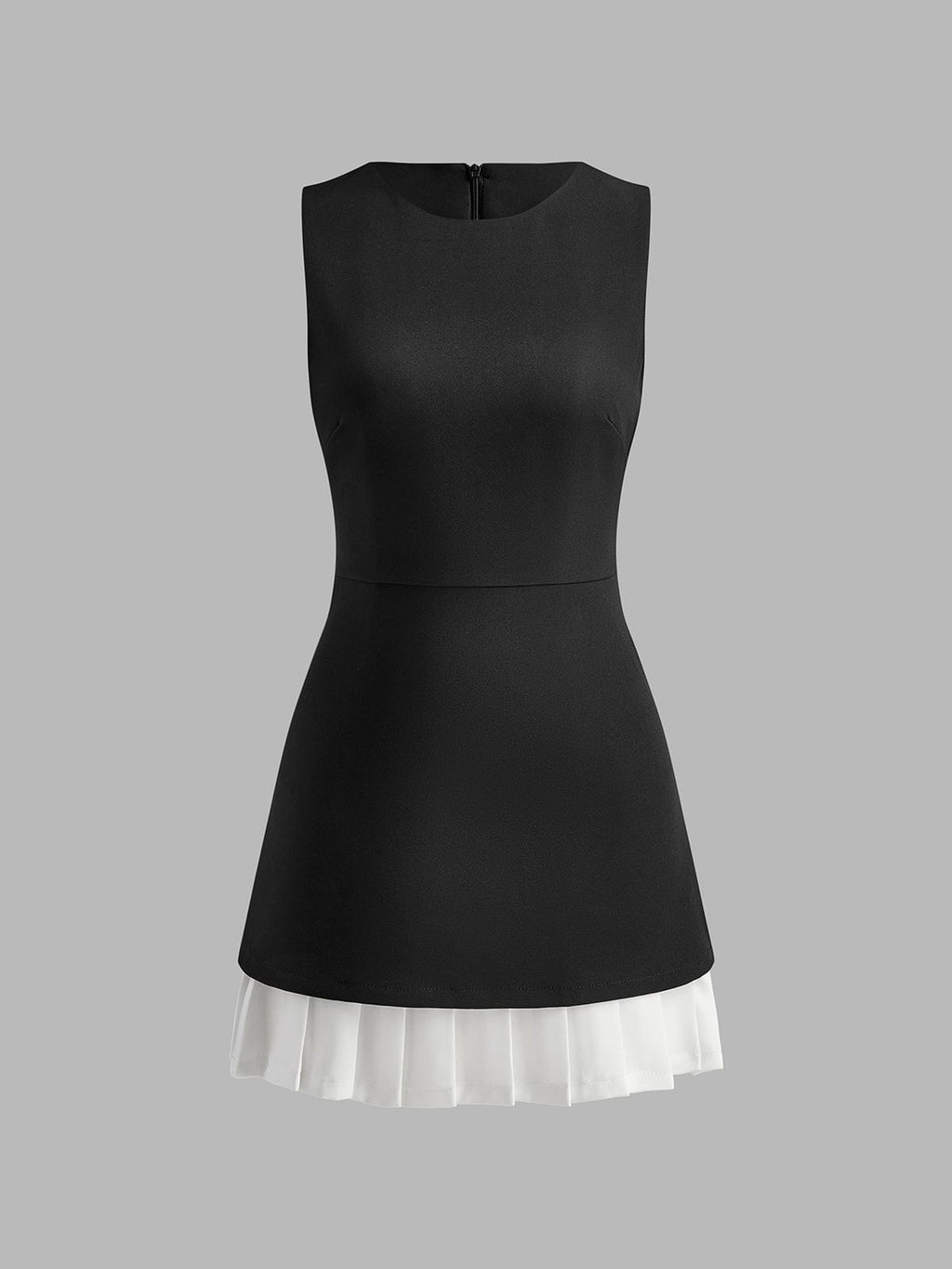 Robin | Elegante mouwloze midikleed met plissé-design