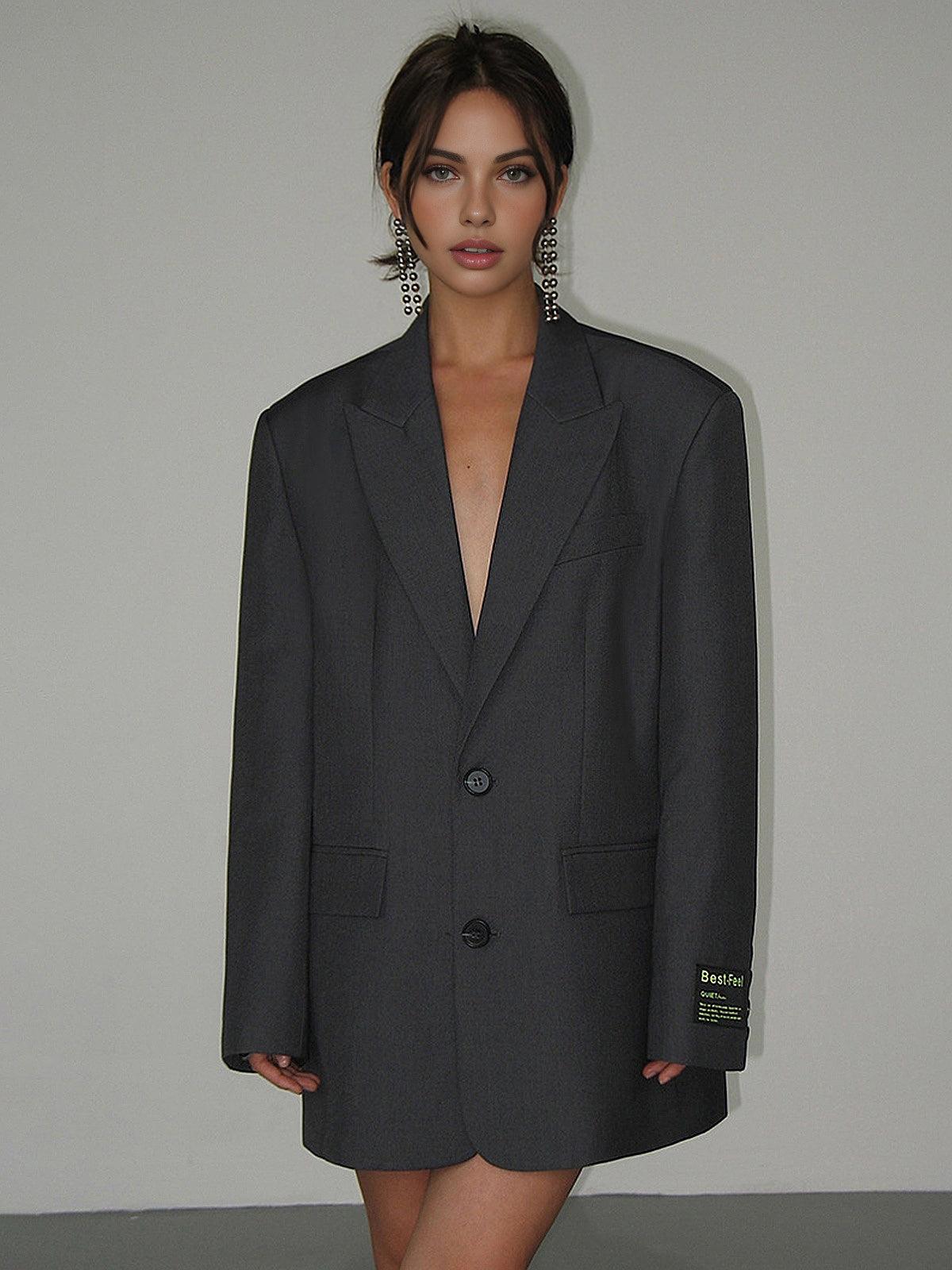 Aisley | Oversized Klassieke Blazer met Revers
