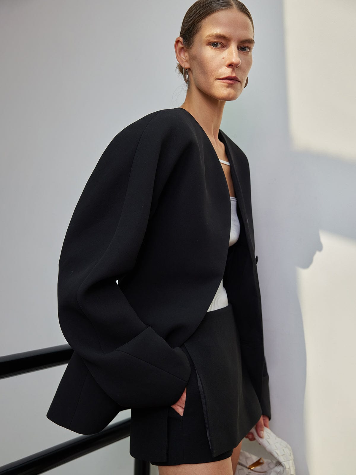 Sofie | Elegante minimalistische knoopblazer