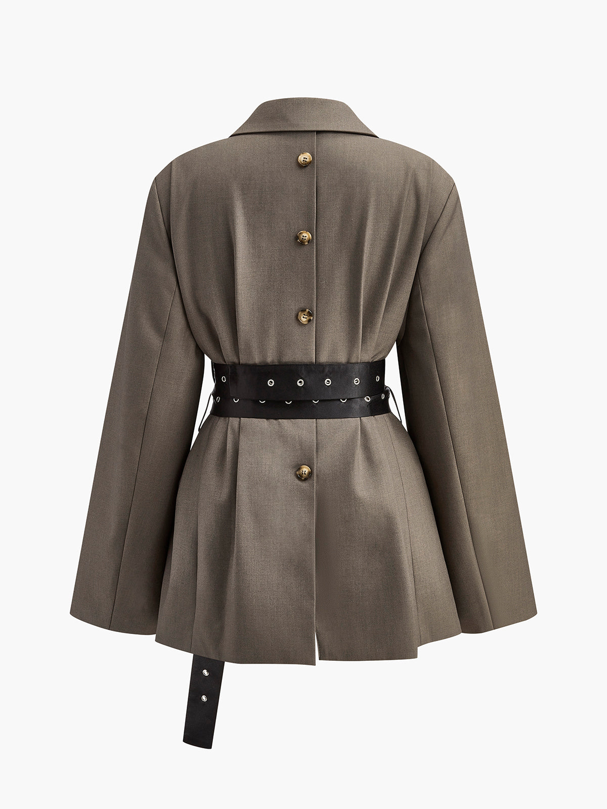Mila | Oversized Blazer met Tailleband in Olijf