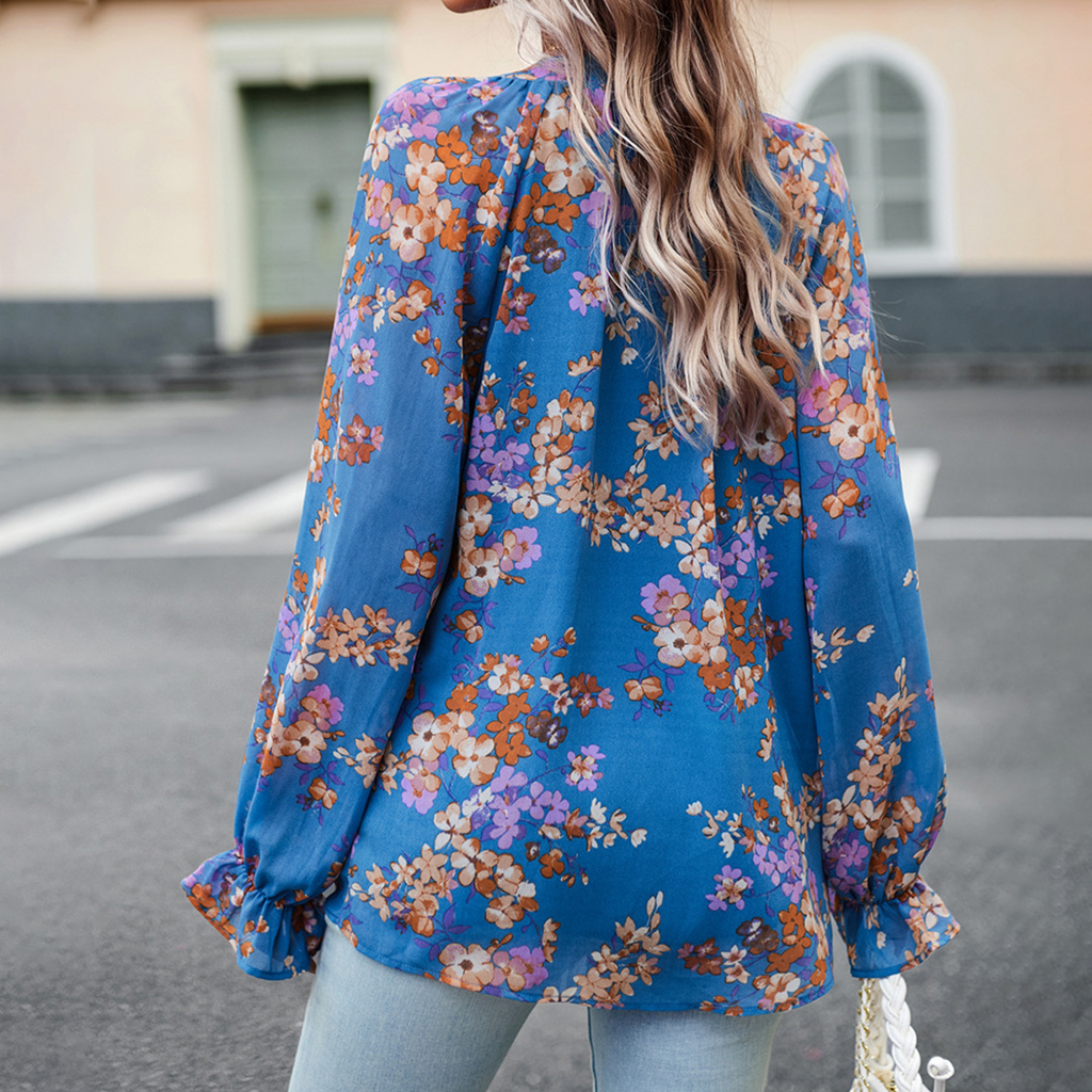Evangeline™ Dames Blouse met Bloemenprint