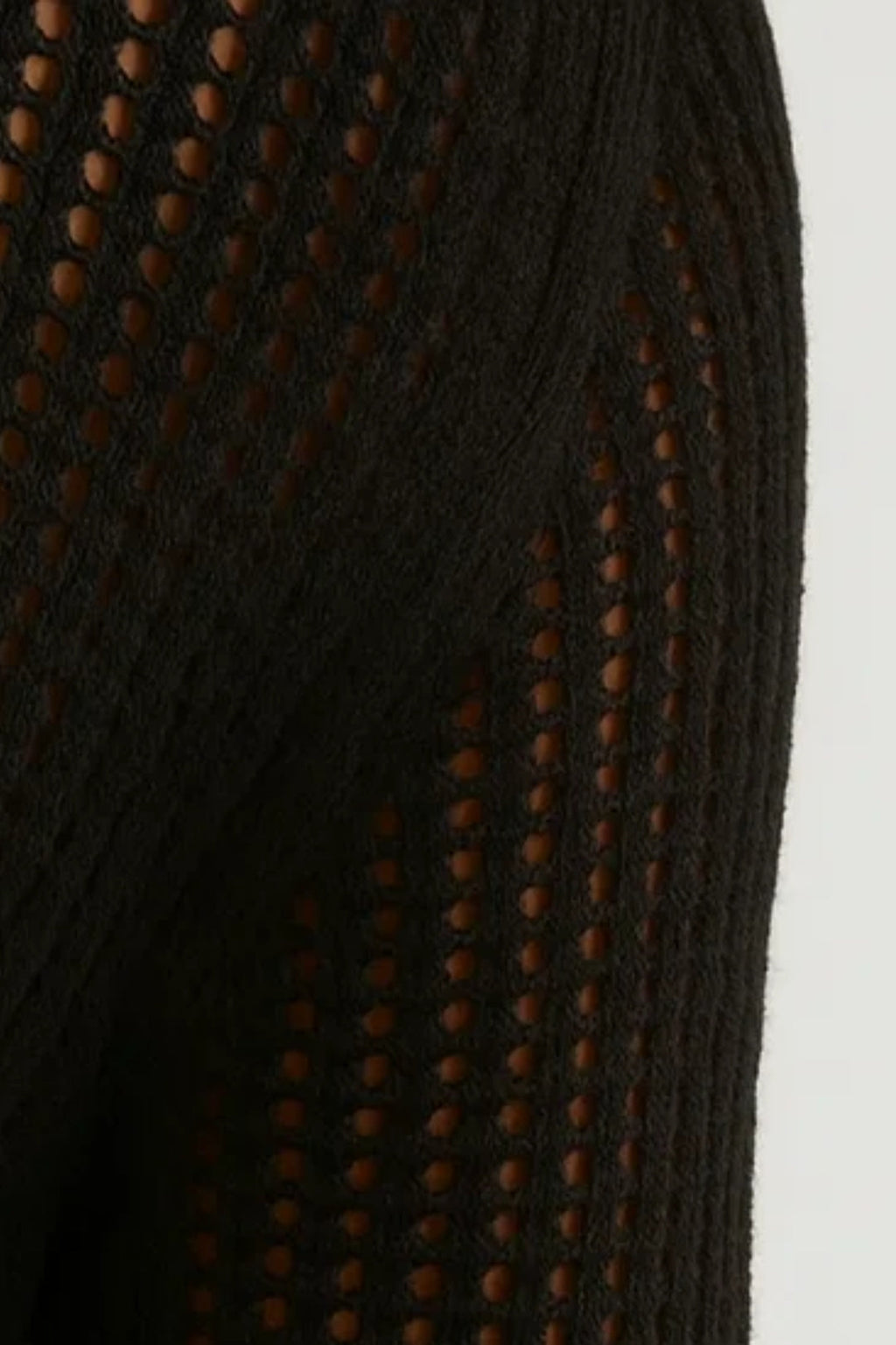 Elegante Maxi Jurk met Transparante Details en Lange Mouwen