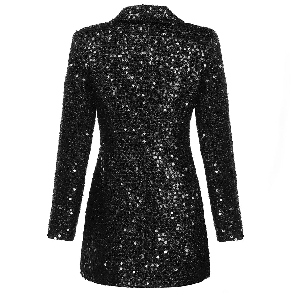 Jantine | Blazer Jurk met Pailettten