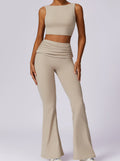 Elvira | Hoge Taille Leggings met Gerimpelde Tailleband