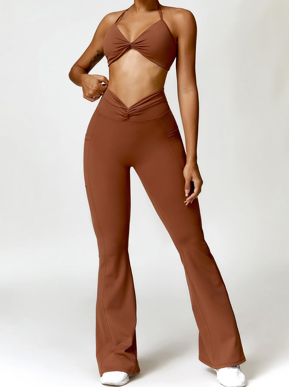 Serafina | Hoge Taille Flared Leggings met Figuurvormend Snit