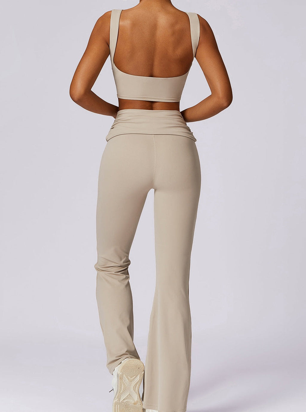 Elvira | Hoge Taille Leggings met Gerimpelde Tailleband