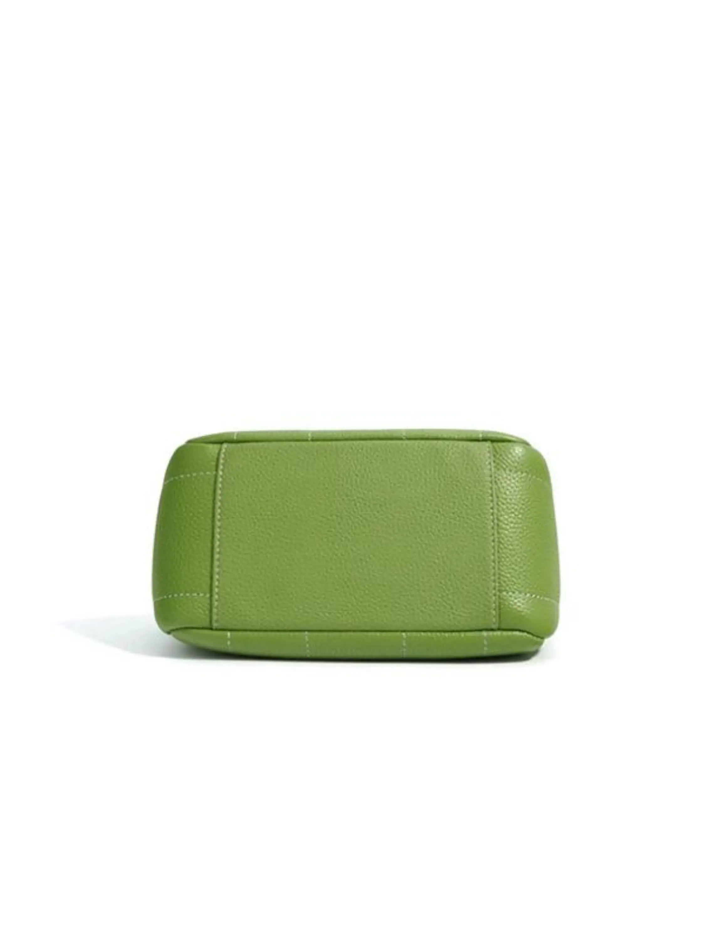 Beatrix | Stijlvolle groene leren tas met minimalistisch design