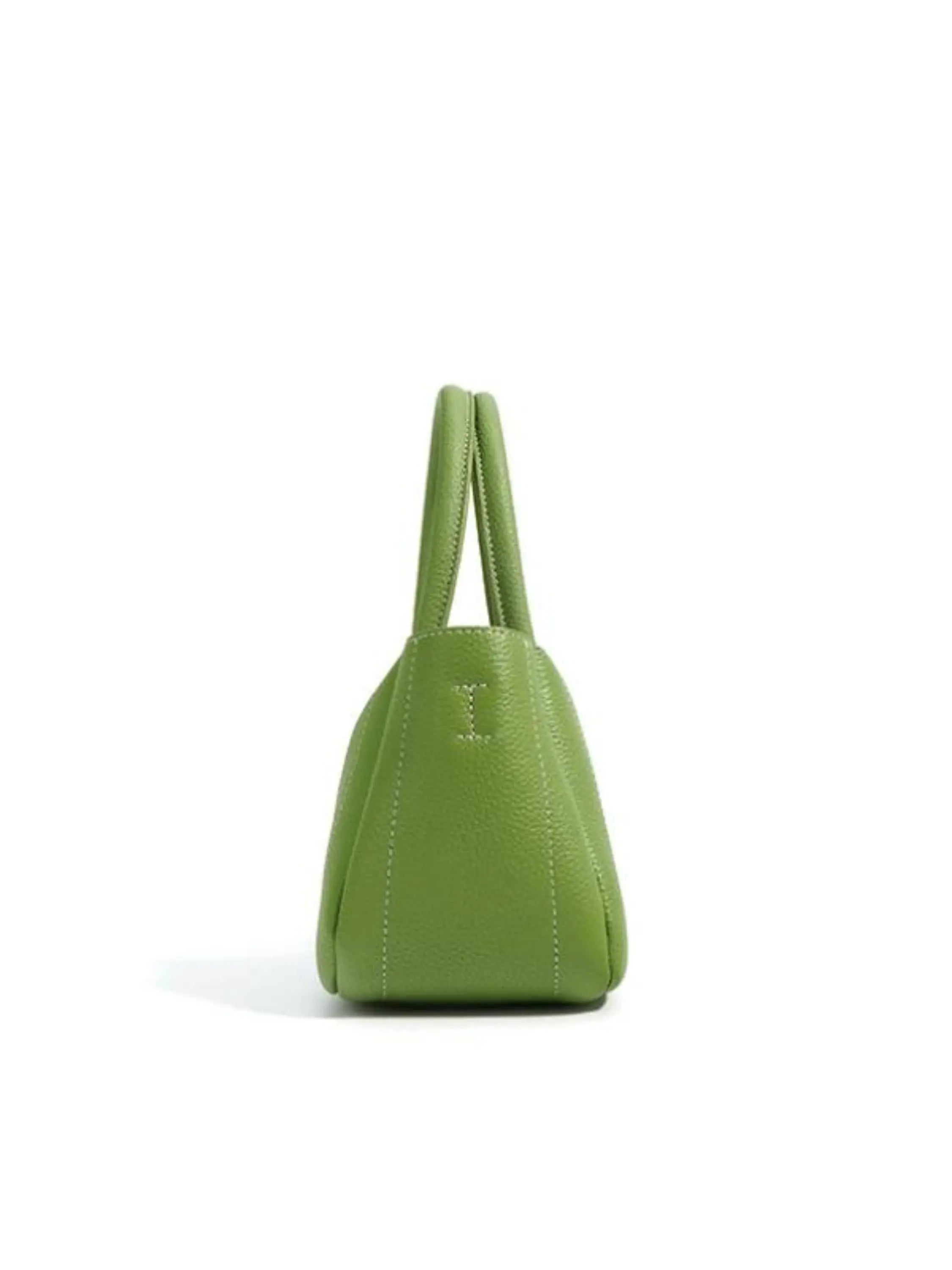 Beatrix | Stijlvolle groene leren tas met minimalistisch design