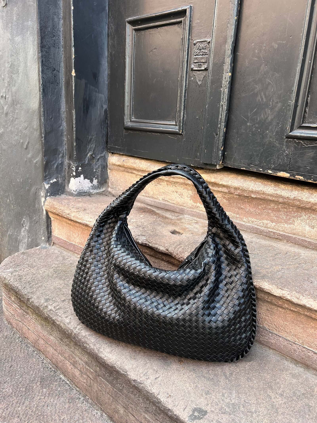 Charlyne | Grote gevlochten Hobo-tas