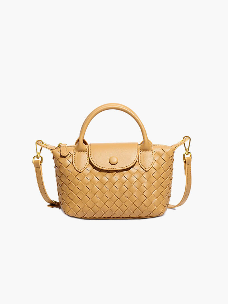 Gemma | Gevlochten Mini-Tas van Kunstleer