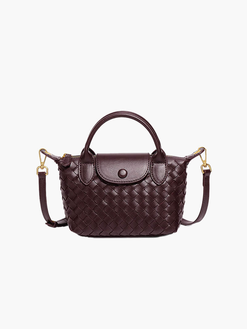 Gemma | Gevlochten Mini-Tas van Kunstleer