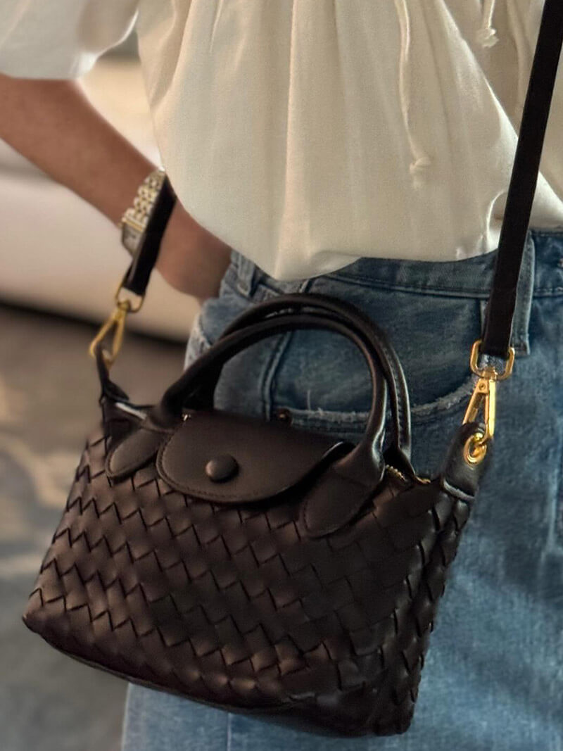 Gemma | Gevlochten Mini-Tas van Kunstleer