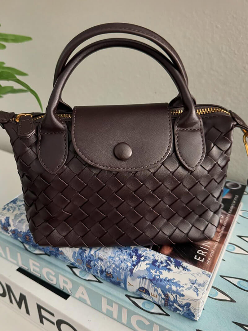 Gemma | Gevlochten Mini-Tas van Kunstleer