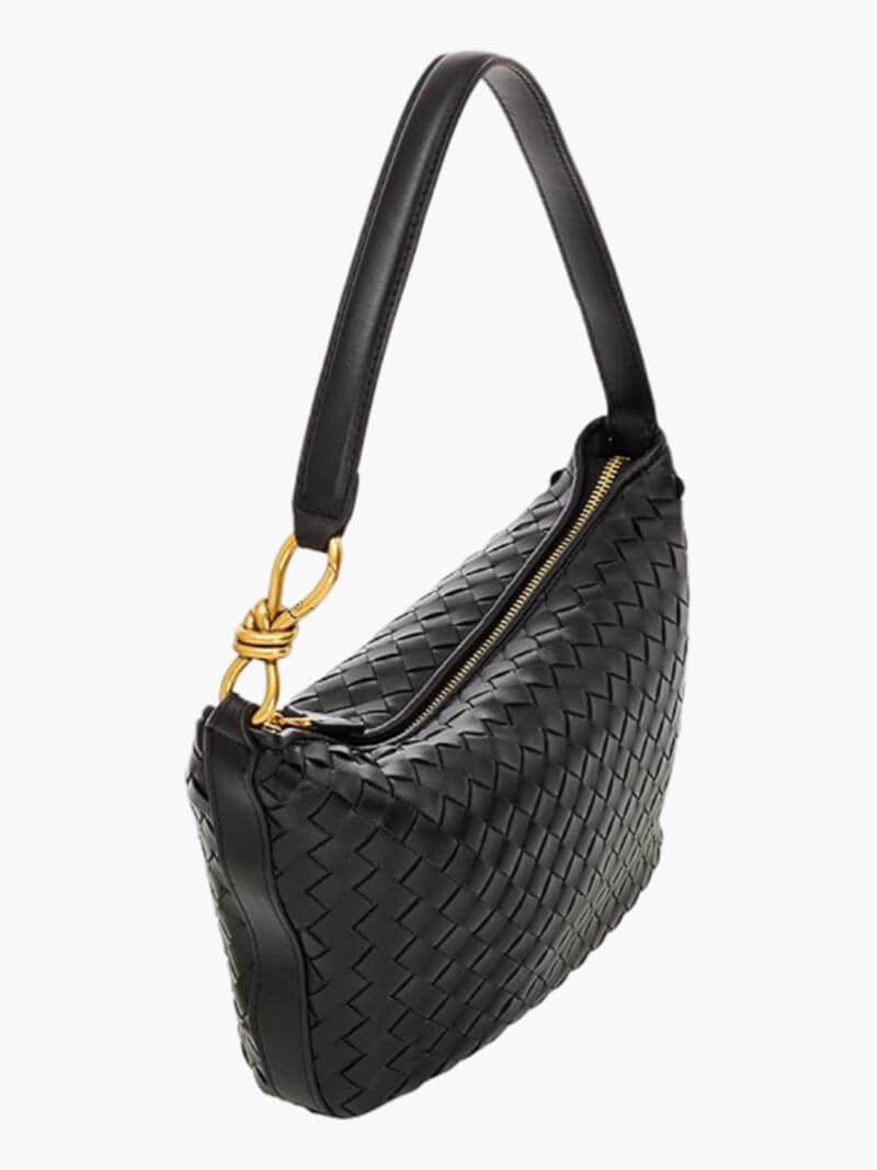 Isana | Elegante gevlochten schoudertas