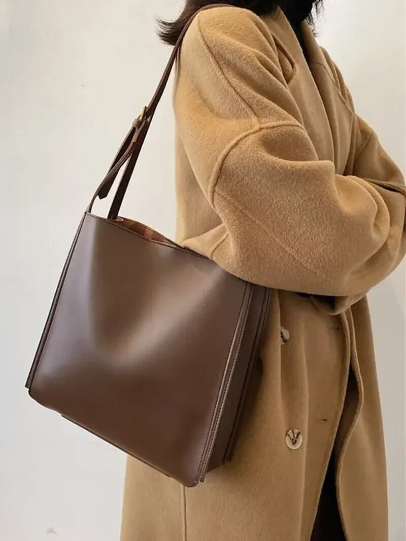 Stella | Minimalistische Schoudertas van Kunstleer