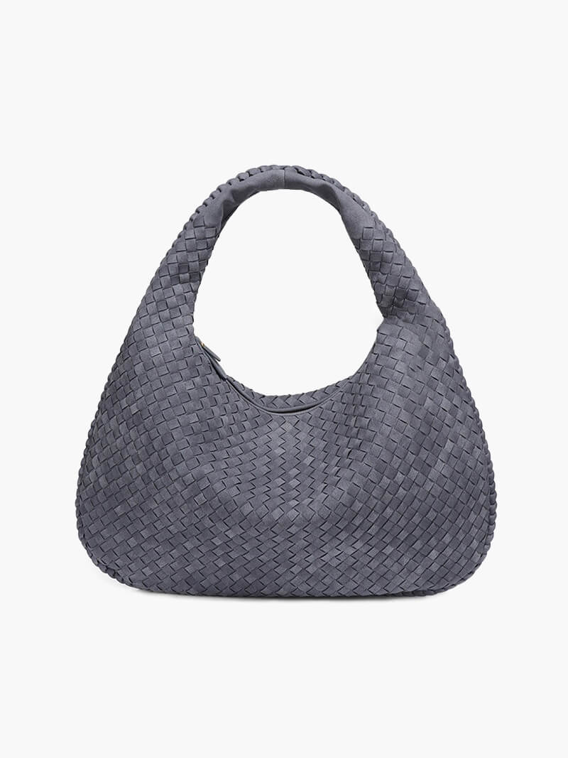 Yvon | Gevlochten Hobo-Tas van Suède XL