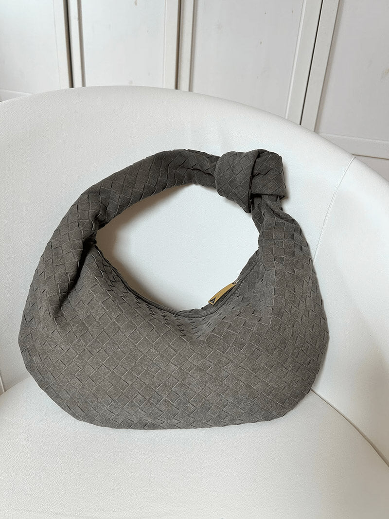Elicia | Gevlochten Hobo-Tas met Knoopdetail – Stijlvol en Uniek