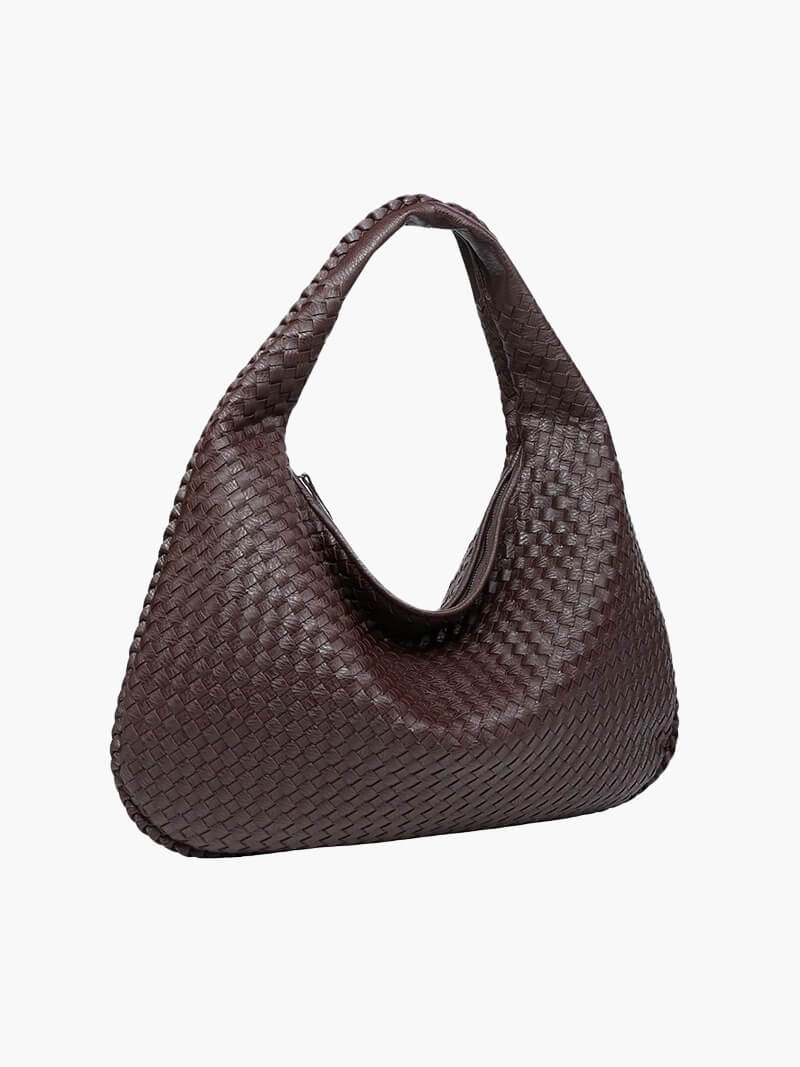 Charlyne | Grote gevlochten Hobo-tas