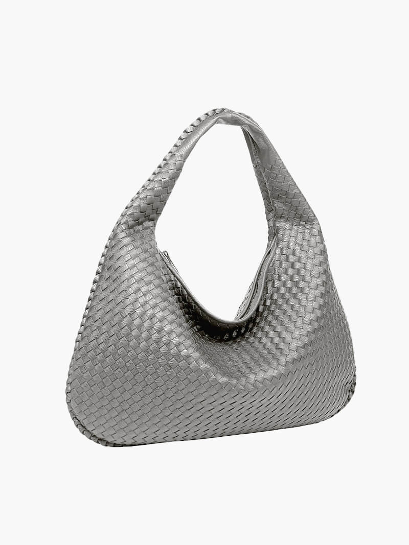 Charlyne | Grote gevlochten Hobo-tas
