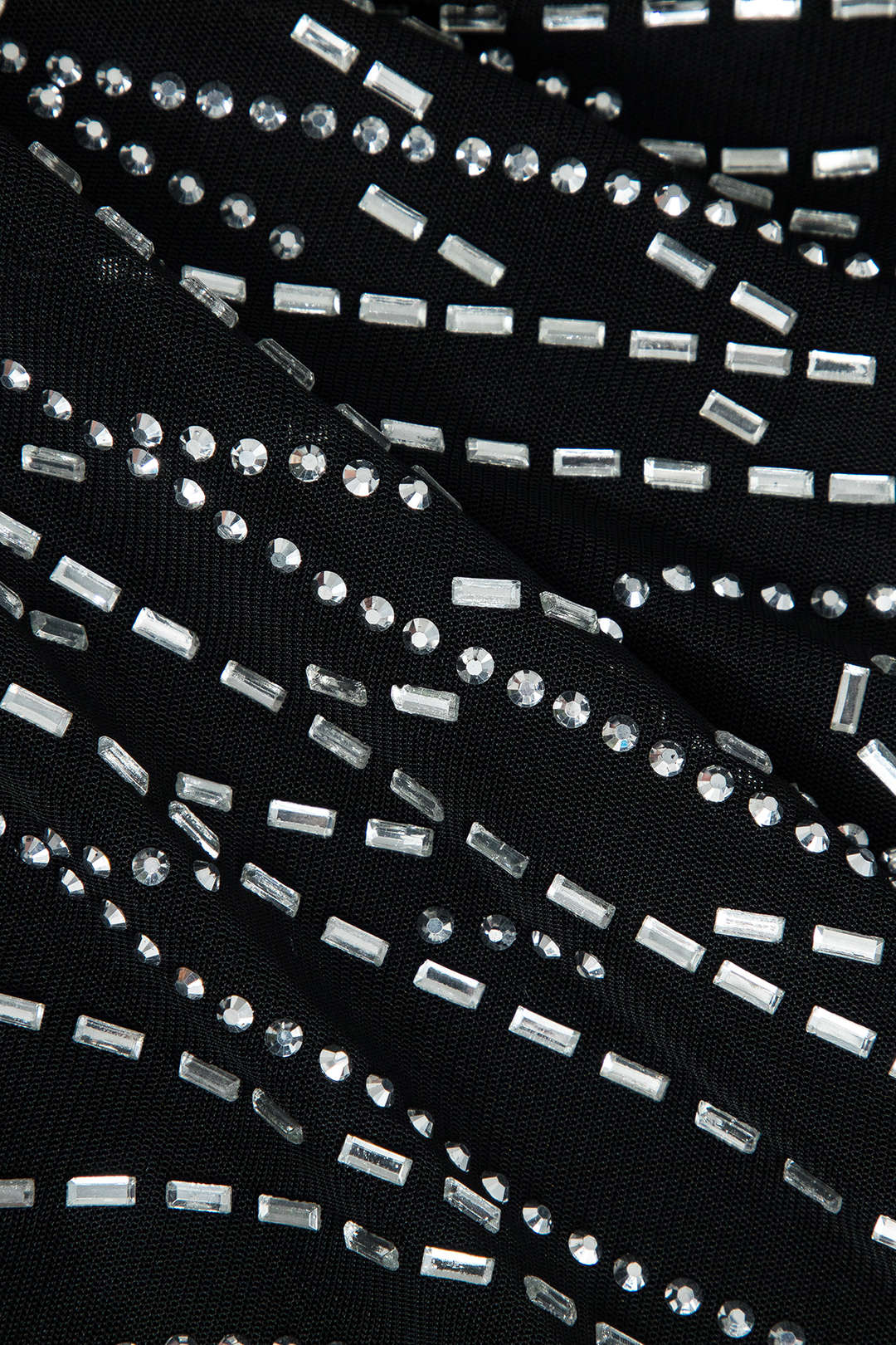 Celeste | Strass-bespatte Mesh Mini-jurk – Glanzende glamour voor onvergetelijke nachten