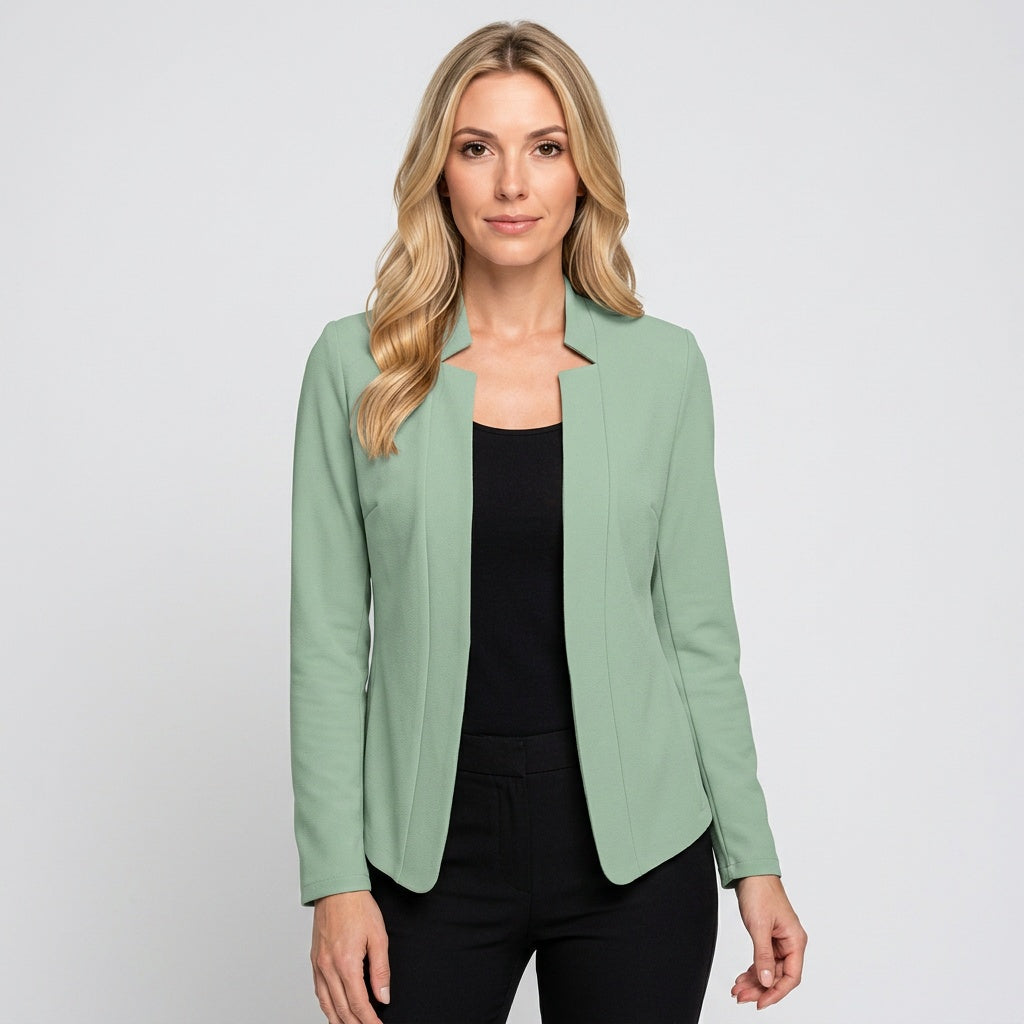 Getailleerde Blazer met Open Voorkant