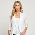 Luchtige Cardigan met Korte Mouwen en Open Voorkant
