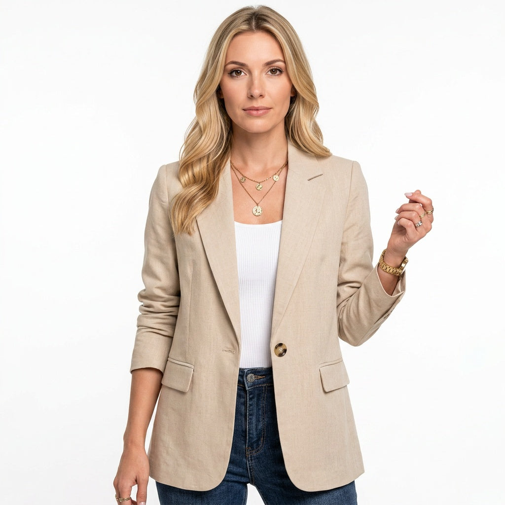 Elegante Blazer met Moderne Pasvorm voor Stijlvolle Look