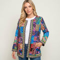 Bohemian Patchwork Jas met Kleurrijk Design