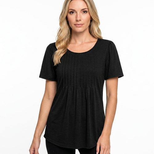 Casual T-shirt met Ronde Hals en Losse Pasvorm