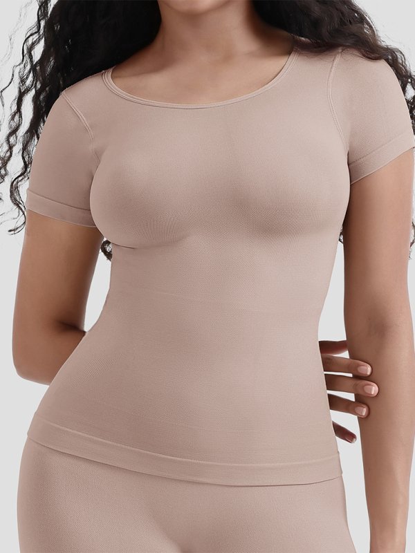 Selina | Naadloos Shaping T-Shirt met korte mouwen