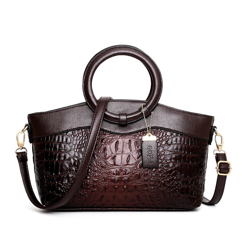 Vesper™ Luxe Handtas met Krokodillenpatroon