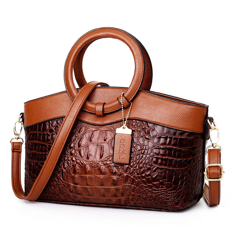 Vesper™ Luxe Handtas met Krokodillenpatroon