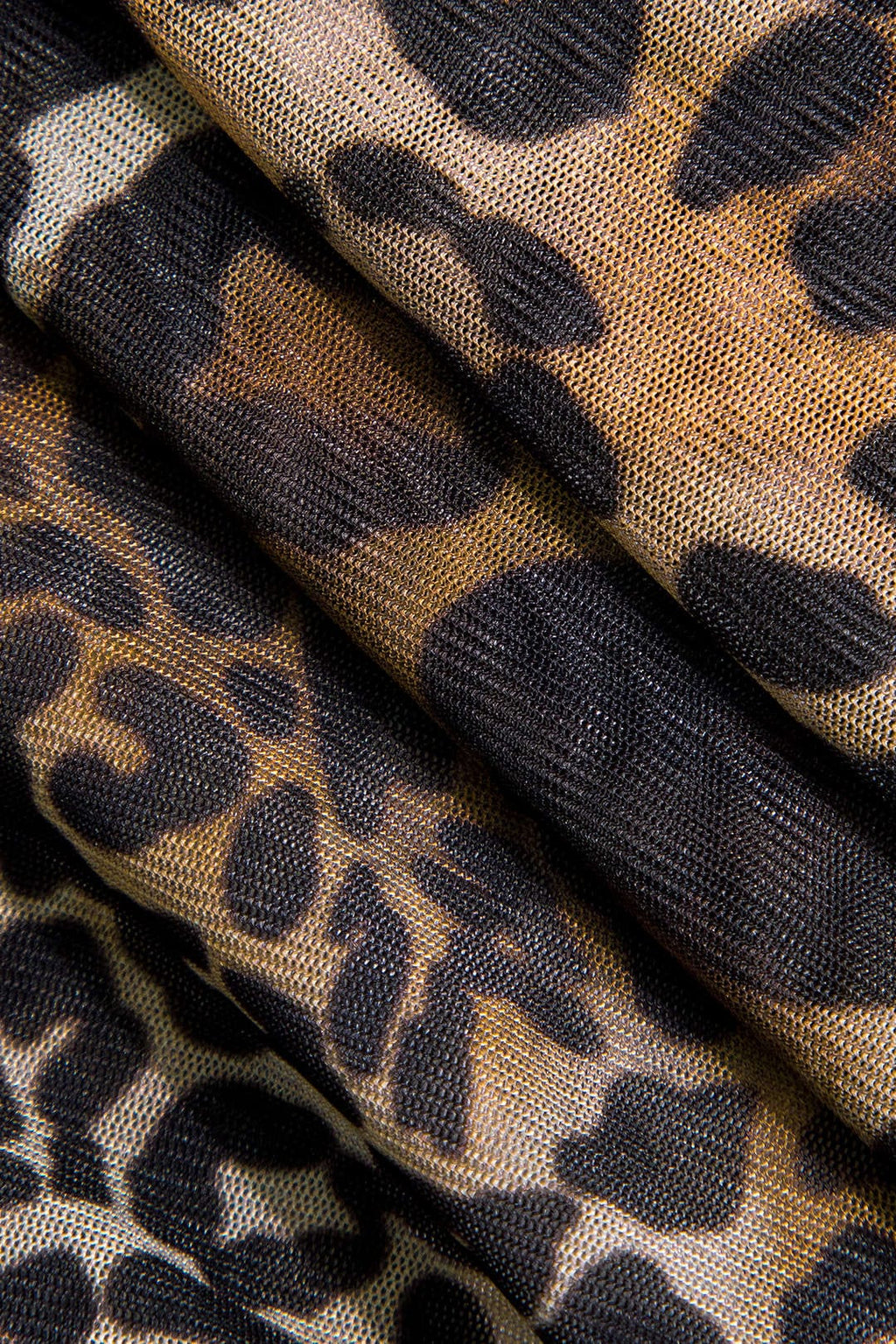 Savanna | Wilde Leoprint Minikleed met Rimpels – Verleidelijk Dierenprint