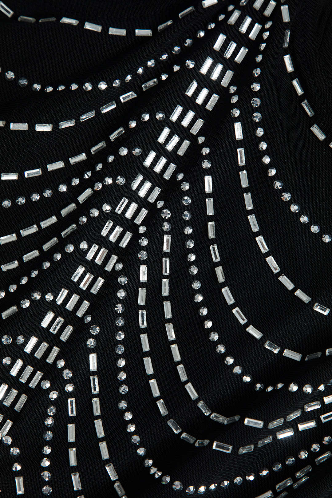 Celeste | Strass-versierd Mesh-Minikleed – Glinsterende glamour voor onvergetelijke nachten