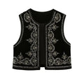 Celina | Geborduurde Fluwelen Vest